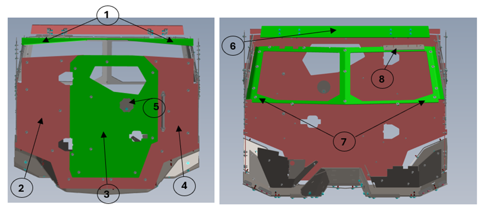 Item 1) APPLIQUE ARMOR CARGO ROOF