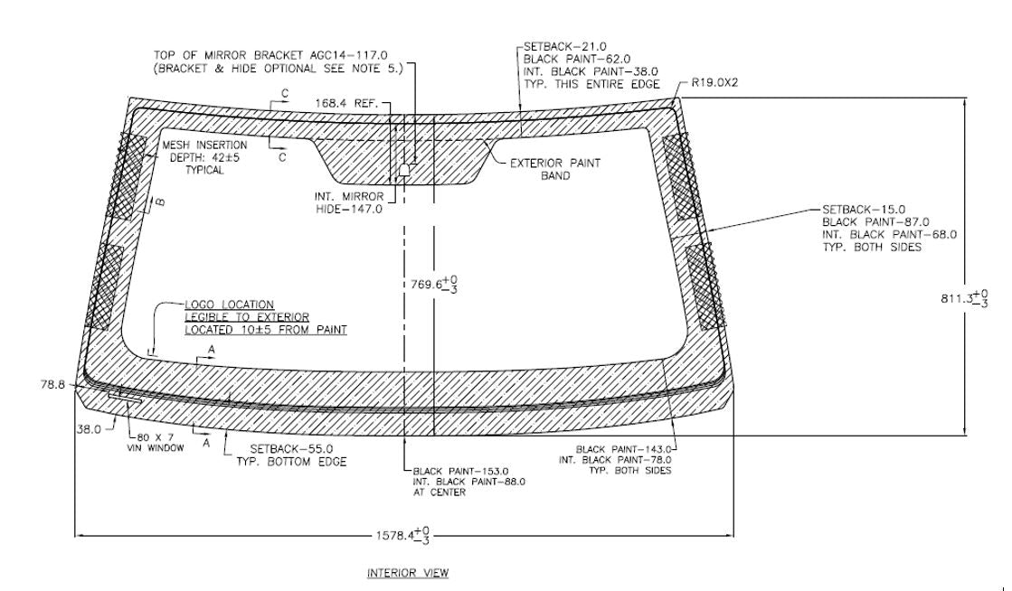 Toyota Land Cruiser 200  Curved Ballistic Glass Set (2008-2020)